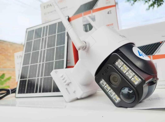 Cámara de Seguridad Solar 4G - Visión Nocturna y Movimiento 360° (Sin WiFi Ni Electricidad)